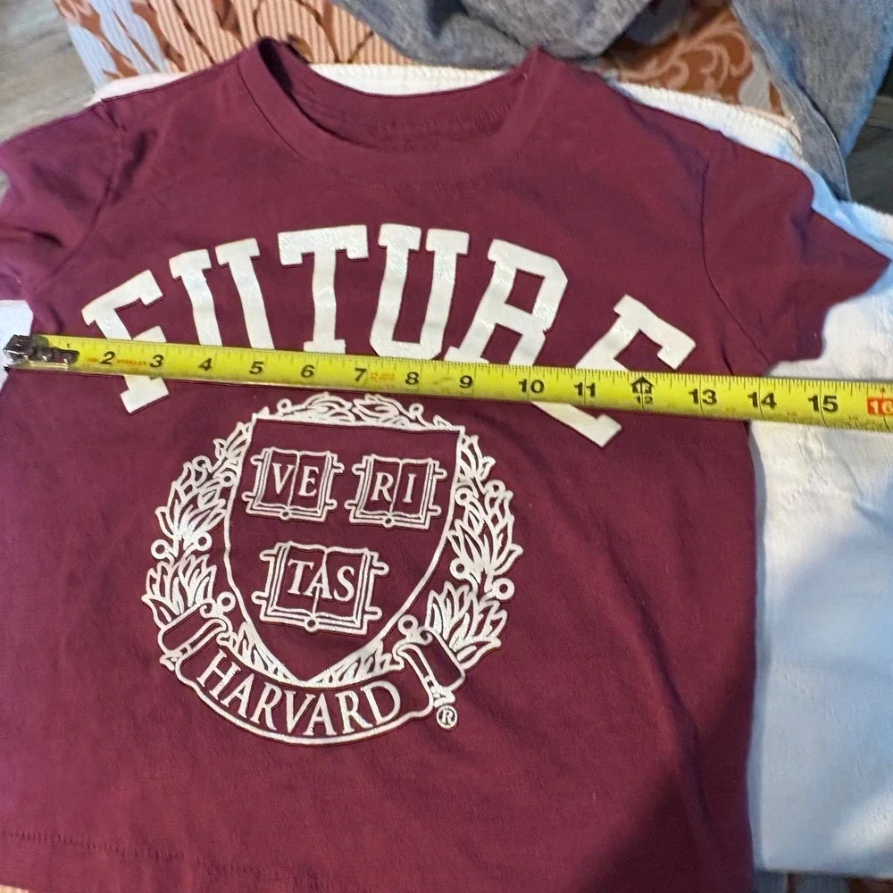 Harvard T Shirt Kids S (6-7) Gap‎ Maroon Future Harvard Tee Short Sleeve